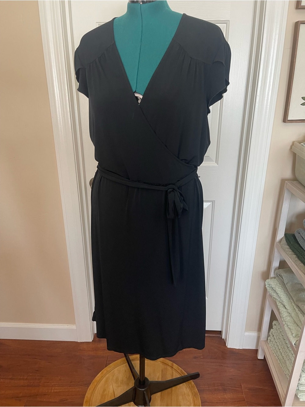 Merona Black wrap dress XXL - Picture 11 of 16